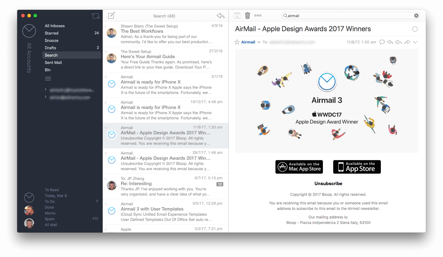 best email client for mac os sierra